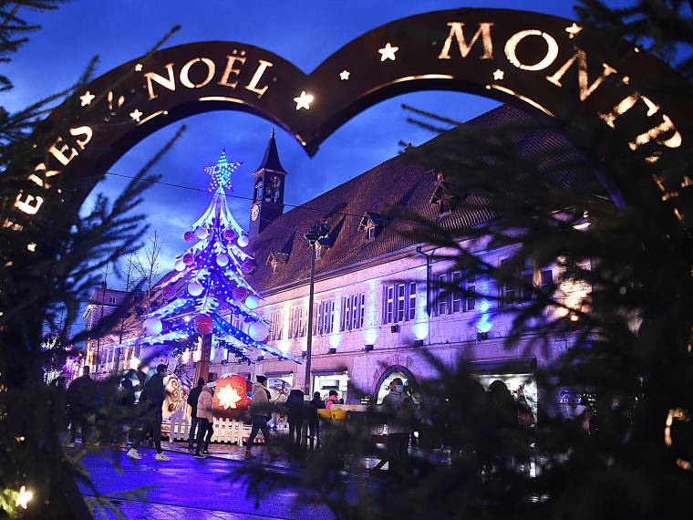 Montbéliard, Lumières de Noël (Decor Place Denfert)