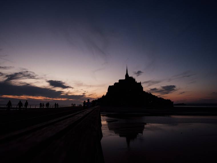 Mont-Saint-Michel, coucher de soleil © Marie-Anaïs Thierry