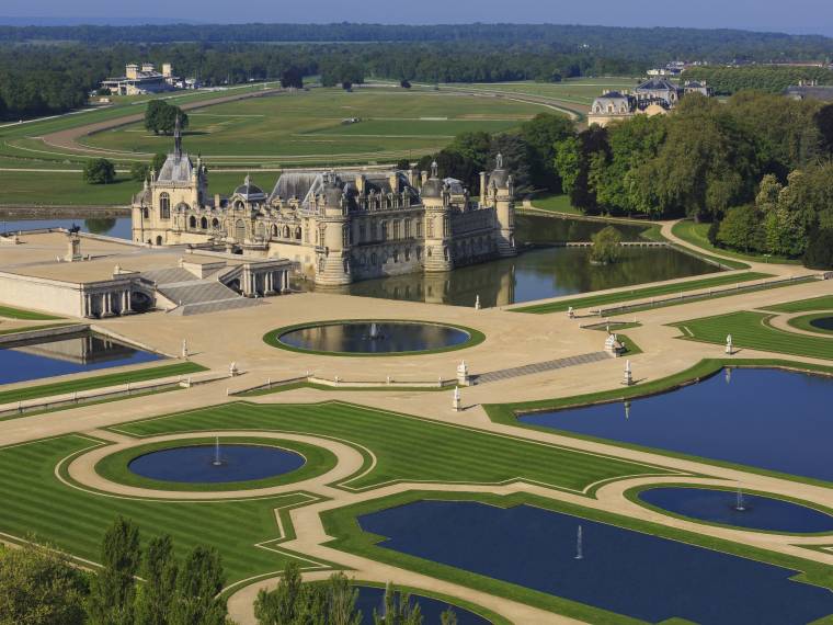 Domaine, vue aérienne © Jérôme Houyvet - Château de Chantilly