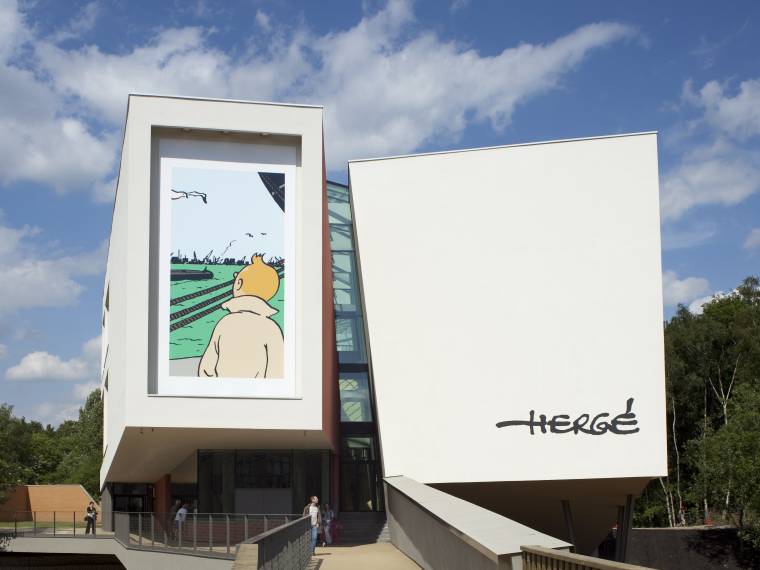 Musée Hergé © Danny Gys - Atelier Christian de Portzamparc Hergé-Tintinimaginatio 2024