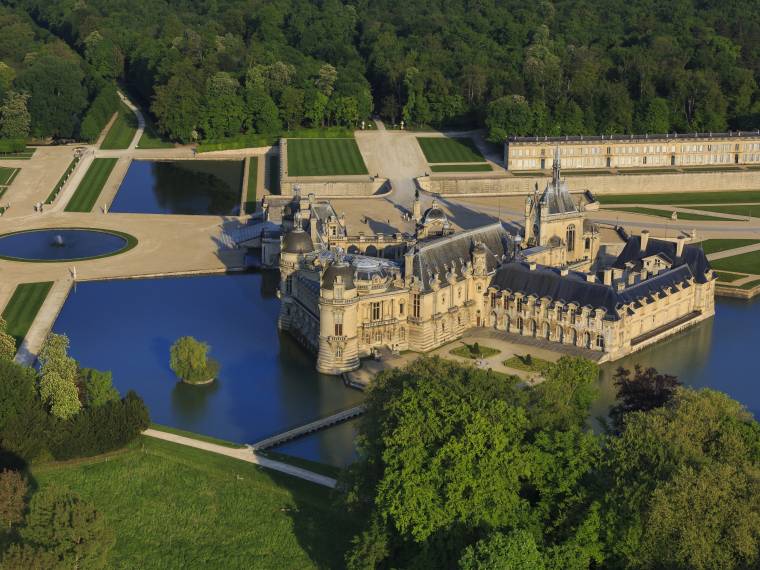 Château de Chantilly ©  Jérôme Houyvet - Domaine de Chantilly, vue aérienne (16)