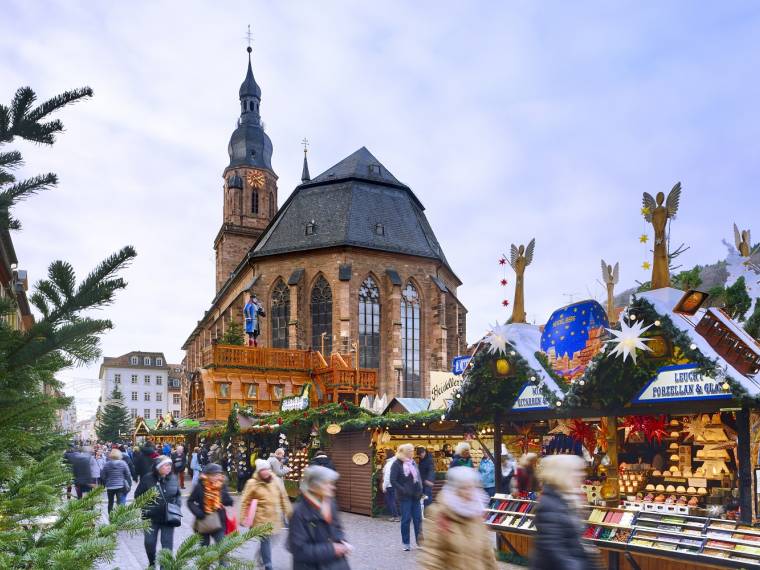 Heidelberg_Weihnachtsmarkt_am_Marktplatz_ © GNTB - Francesco Carovillano