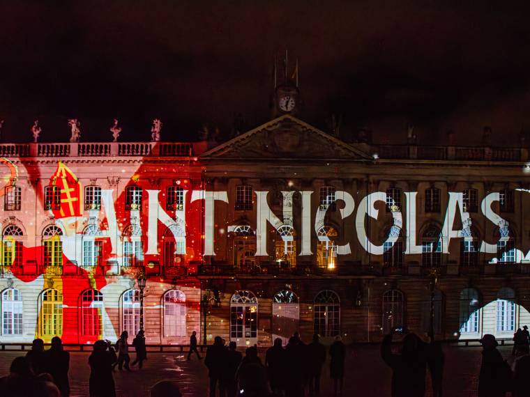 Mapping vidéo Saint Nicolas ©Michelle Tucci Studio