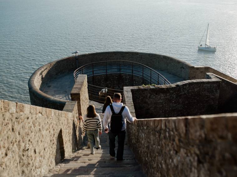 Sur les remparts du Mont-Saint-Michel © Marie-Anaïs Thierry