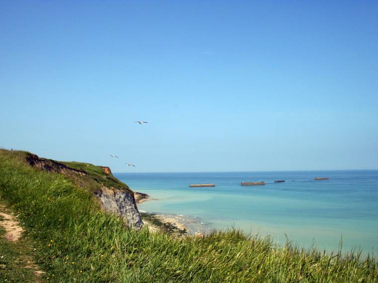 Arromanches, port artificiel © Atout FranceFranck Charel