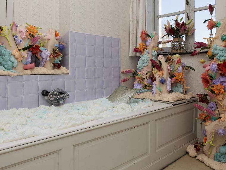 Salle de bains de la chambre verte - 3e prix petite équipe © Hugues Dotrice