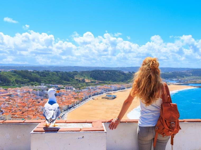 Nazaré, vue du Sitio ©Adobe Stock
