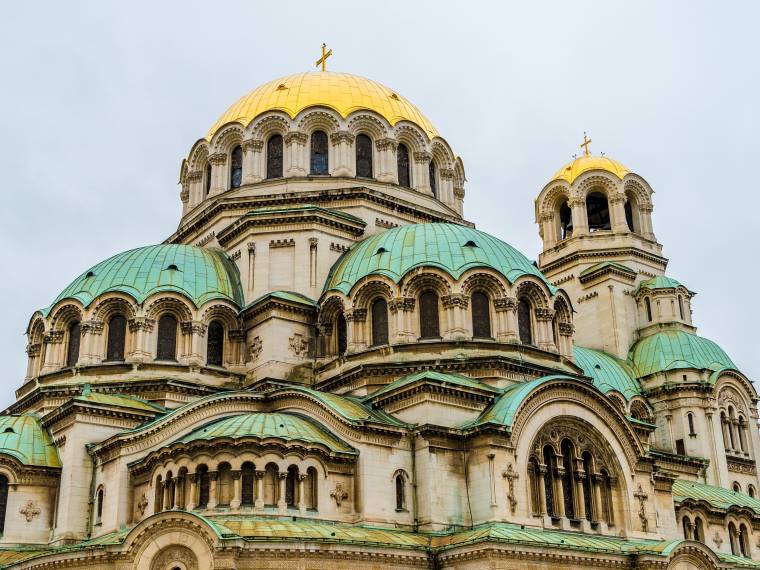 alexander-nevsky-cathedral-s-domes-in-sofia-bulga © Envato