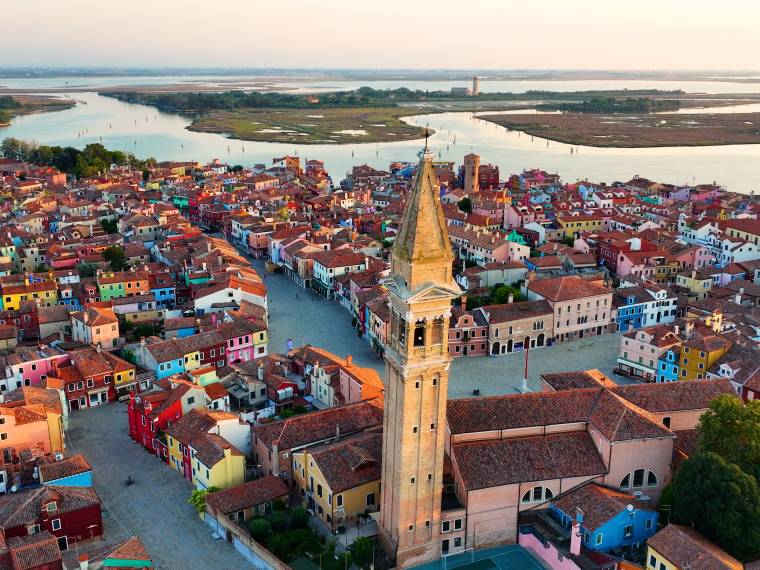 Vue aérienne de Burano ©Enva