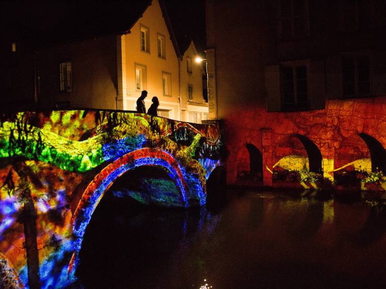 Chartres en lumières, basse ville © ADRT28 Coralie DAUDIN