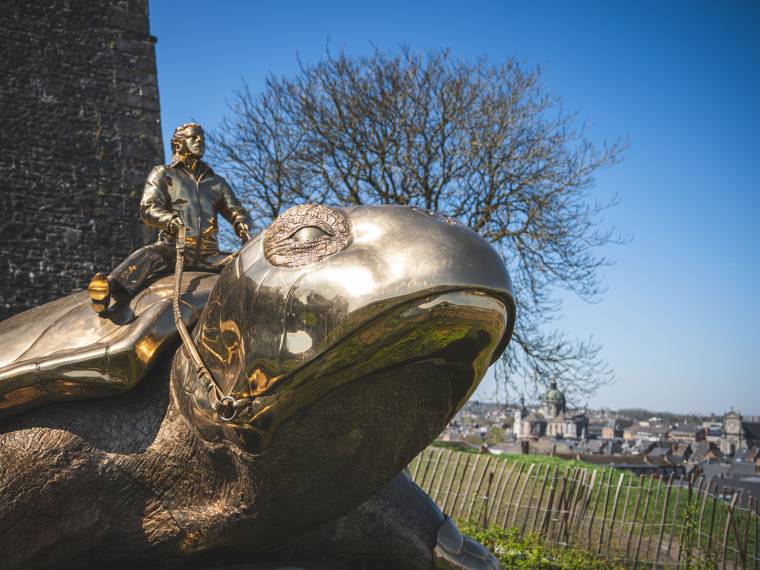 Sculpture tortue de Jan Fabre © WBT - Masterchef - Olivier Michallet
