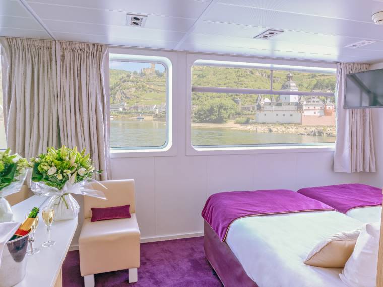 MS Lafayette, cabine double pont principal © Croisitek - Corinne Cotarrd