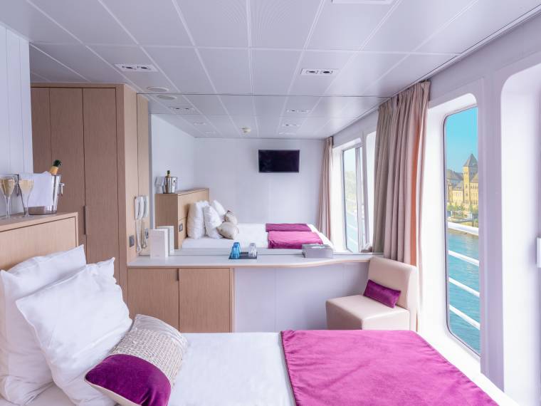 MS Lafayette, cabine double pont supérieur © Croisitek - Corinne Cotarrd