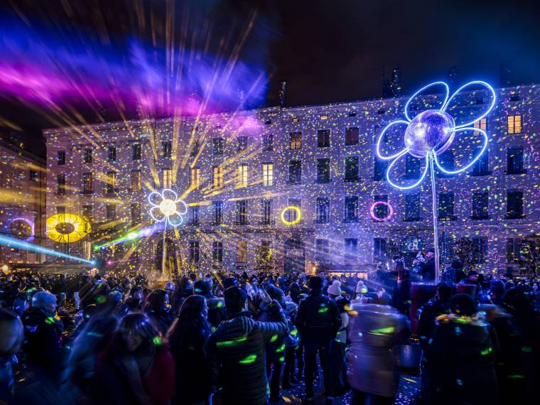 Fête des Lumières Place Antonin Poncet ©onlylyontourisme - Brice Robert Photographe - droits 15.12.2030