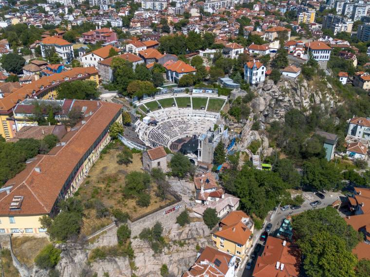 Amphithréatre romain à Plovdiv, Bulgarie © Envato