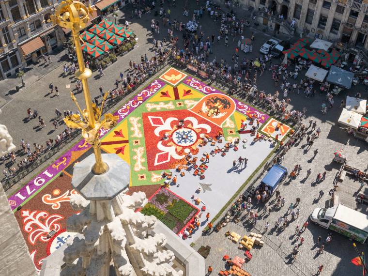Tapis de fleurs en cours © Mastershoot (3)